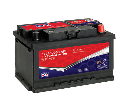 12V, 72Ah, AD Baltic akumulators